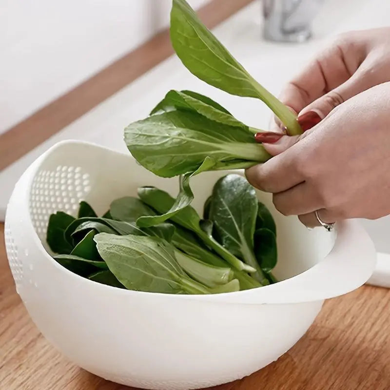 Rice Washing Drain Basket, 1 Count Household Kitchen Rice Washing Strainer, Kitchen Sink Strainer, Kitchen Storage & Organization Supplies, Food Colander Kitchenware, Kitchen Strainer Utensils, Kitchen Gadgets