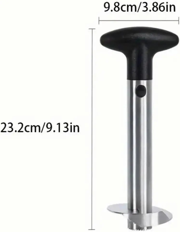 Stainless Steel Pineapple Corer Slicer Peeler, Upgraded Reinforced Thick Blade Tool with Detachable Core Remover, Multi-Purpose Fruit Ring Dicer Kitchen Accessories for Home Use