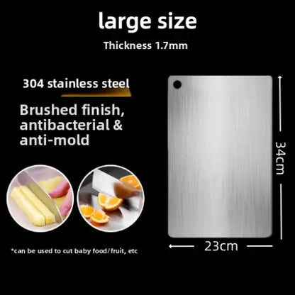 Stainless Steel Chopping Board, Non-Slip Kitchen Chopping Board, Kitchen Cutting Board, Kitchen Accessories, Household Kitchen Gadgets Summervibes