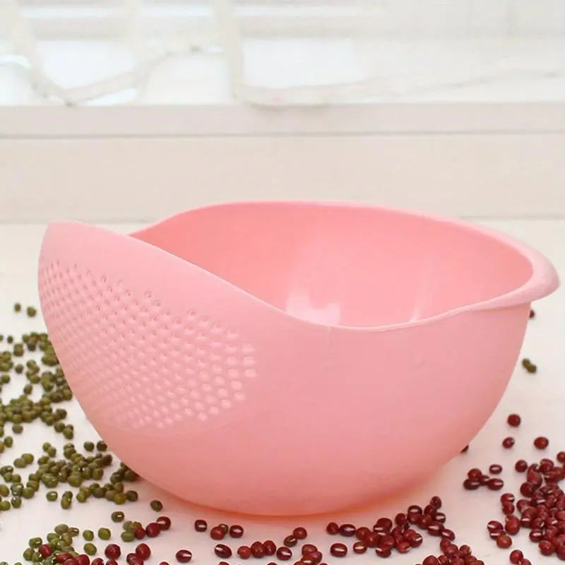 Rice Washing Drain Basket, 1 Count Household Kitchen Rice Washing Strainer, Kitchen Sink Strainer, Kitchen Storage & Organization Supplies, Food Colander Kitchenware, Kitchen Strainer Utensils, Kitchen Gadgets