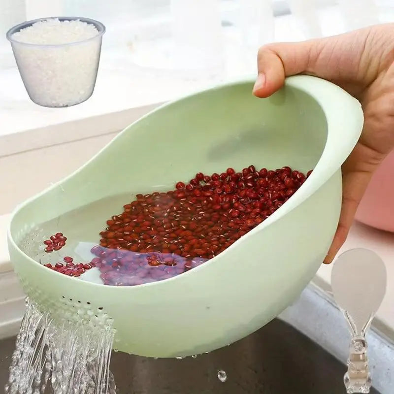 Rice Washing Drain Basket, 1 Count Household Kitchen Rice Washing Strainer, Kitchen Sink Strainer, Kitchen Storage & Organization Supplies, Food Colander Kitchenware, Kitchen Strainer Utensils, Kitchen Gadgets